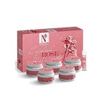 NutriGlow Natural’s English Rose Facial Kit with Natural Rose Extracts for Radiant & Glowing Skin, (250g+10ml)