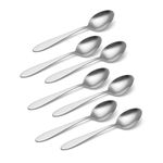 Oneida H014008D Taylor Everyday Flatware Teaspoons, Set of 8 18/0 Stainless Steel, Silverware Set