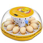 Egg Incubators - Incubators for Hatching Eggs: TRIOCOTTAGE M12 pro - Automatic Egg Turning Incubator for Chickens and Quail with Enhanced Humidity Control for Optimal Hatchability (Seller's Choice)