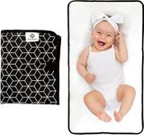 FS Pro Baby Portable Nappy Changing Mat – Foldable Travel Wipe Clean Large Waterproof Change Mat Padded (Black)