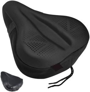 Zacro Bike Seat Cushion - Padded Gel Bike Seat Cover for Men & Women Comfort, Extra Soft Bicycle Saddle fit with Peloton, Spin Stationary Exercise