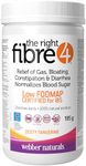Webber Naturals The Right Fibre4 IBS Intestinal Discomfort 195 g, Zesty Tangerine Flavour, 30 Servings, Fibre Supplement for Digestive Health, Low-FODMAP, Vegan