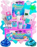 Original Stationery Mermaid Shimmer Slime Kit for Girls, Mythical Slime Pack to Make Shimmery Glow in The Dark Slime, Fun Xmas Mermaid Gifts for Girls