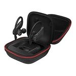 YOUkei Carrying Case Compatible with Powerbeats Pro Protective Canvas EVA Accessories Hard Cover Case for Power Beats Pro (Black)