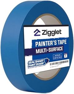 Zigglet Blue Painters Tape – Wide Masking Tape for Painting Walls & Trim, Clean Removal, No Residue – Heavy Duty Blue Tape for DIY, Outdoor Use, Multi‑Surface Paint Tape for Professionals - 60 Yards
