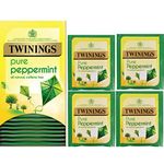 Twinings Pure Peppermint (Individually Wrapped) Sachets Envelopes, Room Supplies,Catering, (40) (40)