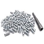 Marrkey Screw in Tire Studs for Car/ATV/SUV/Track/Motorbike/Motorcycle/Forklift/Mini-loader/Garden Tractors/Racing Car With Professional Installation Tools 100PCS (6mm (W) X 18mm(L))