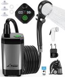 WADEO Portable Camping Shower, [6000mAh] [Vibrant Colours] Rechargeable Battery Shower Pump, Outdoor Shower Kit for Beach, Pet, Travel, Car