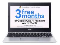 acer Chromebook 311 CB311-11H Laptop - MTK MT8183, 4GB, 64GB eMMC, Integrated Graphics, 11.6-inch HD, Google Chrome OS, Silver