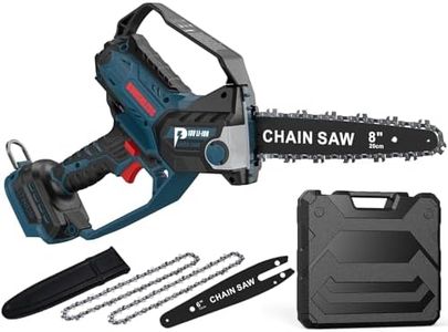 Tronçonneuse de 20,3 cm pour batterie Bosch 18 V GBA, auto-huileur, tronçonneuse d'élagage sans fil sans balais de 15,2 et 20,3 cm, mini tronçonneuse à piles pour la coupe du bois, la taille des