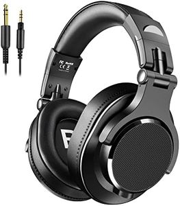 Bopmen Cuffie con cavo e porta per condivisione - ripiegabili, con suoni e bassi stereo, per monitoraggio e registrazione di tastiera, chitarra, amplificatore DJ, cellulare, nero (Y71)
