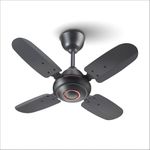 truTRTL Wave Ceiling Fan | 600 mm (24 inch) | High-Speed Ceiling Fan for Home | 2 Year Warranty | Energy Saving Ceiling Fan | Durable & Stylish | Smoke Brown