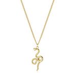 Fettero Animal Necklaces for Women Gold Plated Necklace Butterfly Bird Cat Elephant Snake Bull Pendant Necklace Dainty Chain 14K Gold Plated Minimalist Simple Cute Jewelry, Metal, Cubic Zirconia