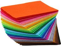 Snow Crafts A4 Assorted Random Colors Felt Fabric Craft Sheets 1mm Thick (Pack of 10 Sheets)