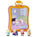 Peppa Pig F3779FF2 Peppa's Club Friends Case Preschool Toy, Includes 4 Figures, Features Handle for On-The-Go Fun, for Ages 3 and Up, Multi