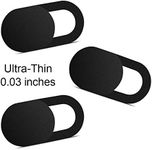 Webcam Cover 0.03in Ultra Thin (3 Packs), iRush Web Camera Cover for Laptop, Desktop, PC, Macboook Pro, iMac, Mac Mini, Computer, Smartphone, Protect Your Privacy and Security, Strong Adhesive