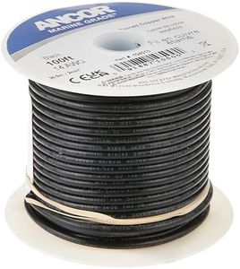 Ancor 184003 Marine Grade Primary Wire and Battery Cable (Black, 18 Feet, 14 AWG)
