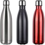 flintronic Stainless Steel Water Bottle, 350ml Double Walled Vacuum Flask with Cleaning Brush, BPA Free 12 Hours Hot&Cold Sport Drink Bottle for Gym, Home, Office, Outdoor, Work