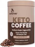 Rapidfire Ketogenic Fair Trade Instant Keto Coffee Mix Supports Energy Metabolism Weight Loss Ketogenic Diet Canister 15 servings, Original, 7.93 Ounce