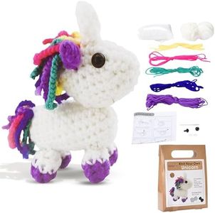 Amazaque DIY Unicorn Pillow Kit for Girls - No Sew Arts and Crafts Kits for Kids - Make Your Own Stuffed Plush Pillow Kit - Bedroom Toys Decor Project - Easy Beginner Projects for Children's Activity