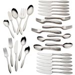 Lenox 816088 Sculpt 65-Piece Flatware Set