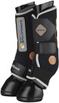 LeMieux Conductive Magno Horse Boots - Magnetic Therapy Conductive Boots Protective Gear and Training Equipment - Equine Boots, Wraps & Accessories (Black/Medium)