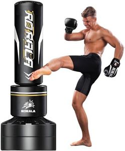 RORALA Punching Bag with Stand 70"-203lbs, Freestanding Heavy Boxing Bag Including 12OZ Boxing Gloves for Adult Youth Gift Selection Upgraded