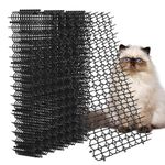 Hmyomina Cat Scat Mat with Spikes 12 Pack Deterrent Mat for Cats and Dogs for Indoor and Outdoor (16 X 8 Inches, Black)