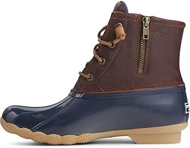 Sperry Top-Sider Women's Saltwater Boot, Tan/Navy, 8 M US