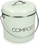 Navaris Metal Compost Caddy Bin - 3