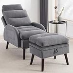 YUUIJOAA Accent Chair with Ottoman 