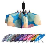 LANBRELLA Umbrella Compact Inverted Folding Umbrellas Auto Open Auto Close - T2.2-Maple Leaf