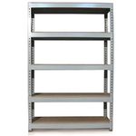 Garage Shelving 120cm Grey Shed Shelves/Wide Metal Warehouse Storage Racking