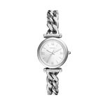 Fossil Women's Carlie Mini Quartz Stainless Steel Three-Hand Watch, Color: Silver (Model: ES5331)