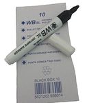 Whiteboard Drywipe Bullet Tip Black Markers x 10 (PC)