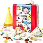 David’s Cookies Happy Birthday Gift for Everyone – 1Lb Butter Pecan Meltaways Cookies with Crunchy Pecans and Powdered Sugar – Premium Fresh Ingredients – Comes with a Lovely Birthday Themed Tin