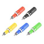 uxcell 10 Pcs Terminal Connector Binding Post 4mm Banana Jack Panel Mount 5 Colors