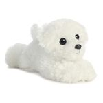 Aurora Snowball Bichon Frise Dog Mini Flopsie Plush Stuffed Animal 8"