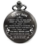 LEVONTA Son Gifts from Mom and Dad Personalized Compass Hiking Waterproof, Son Gifts for Birthday Christmas Fathers Day Wedding Graduation Valentines Day (Gift for Son C)