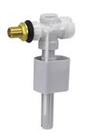 VeeBath Toilet Inlet Valve Side Entry, Inlet Float Valve 1/2 inch- Brass Shank