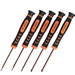 Small Phillips Screwdriver Set,TECKMAN 5 Piece Mini Precision Screwdrivers Tools Kit with 1.2mm,1.5mm,2.0mm,3.0mm,4.0mm The Most Commonly Used Phillips Screwdrivers