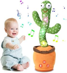 Dancing Talking Cactus Toy– Volume Adjustable, Mimicking and Singing English Songs, Infant Tummy Time Baby Toy for the Boys and Girls, Developmental Baby Toys Ideal for Birthdays and Xmas Gifts