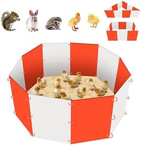 UCINNOVATE Brooder Box for Chicks, Baby Chicken Cage Portable Chicken Starter Home Kit, Durable & Reusable Chick Brooder Box, Holds Up to 15 Chicks/Rabbits/Ducking/Quail/Hamster Poultry Habitat