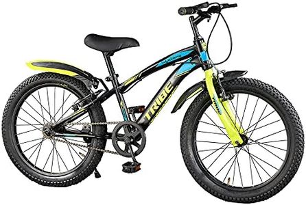 Lifelong 20T Cycle for Kids 5 to 8 Years - Bike for Boys and Girls - 85% Pre-Assembled, Frame Size: 12" - Suitable for Children 3 Feet 10 Inch+ Height - Unisex Cycle (Tribe, Yellow & Black),Rigid