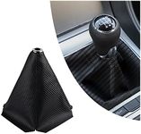 Dustproof Car Shift Knob Cover, Protects Gear Shift Knob & Decorate Car Interior,Universal Gear Shift Cover for Most Manual Transmission Car Truck SUV (Carbon Fiber Black)