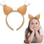 QLINLEAF Turkey Chicken Drumstick Headband Dog Chicken Leg Hoop Party Funny Props Cat Headdress Lovely Accessories Costumes