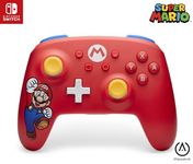 PowerA Wireless Controller for Nintendo Switch - Mario Joy, Nintendo Switch - OLED Model, Nintendo Switch Lite, Gamepad, game controller, Bluetooth controller, motion controls, officially licensed