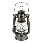 homelife for easy living Ottawa LED Storm Lamp with 15 Bright LED's / Carry Handle / Weatherproof Design / Variable Dimmer Settings / Energy Saving / Battery Operated - D1201AB - Antique Brass