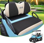 10L0L Golf Cart Seat Covers Full Front Seats, Easy Install with Polyester Bench Seat Protector, Universal Fit Accessories for Yamaha Club Car DS/Precedent