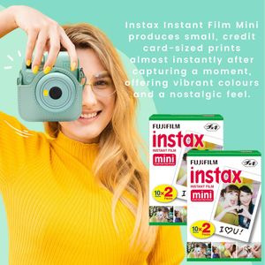 Fujifilm Instax Mini 12 Instant Camera Bundle – Mint Green